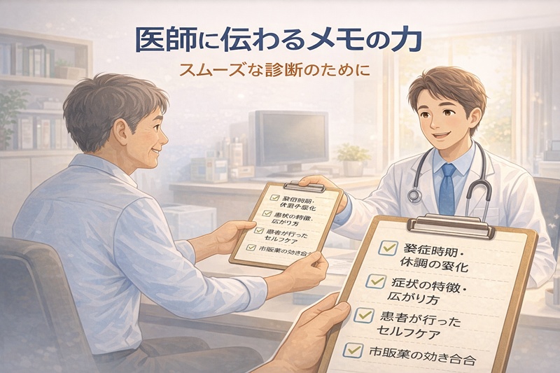 肺炎を早期発見・治療し、再び元気に夫婦で公園を散歩できるようになった理想的な未来の様子。