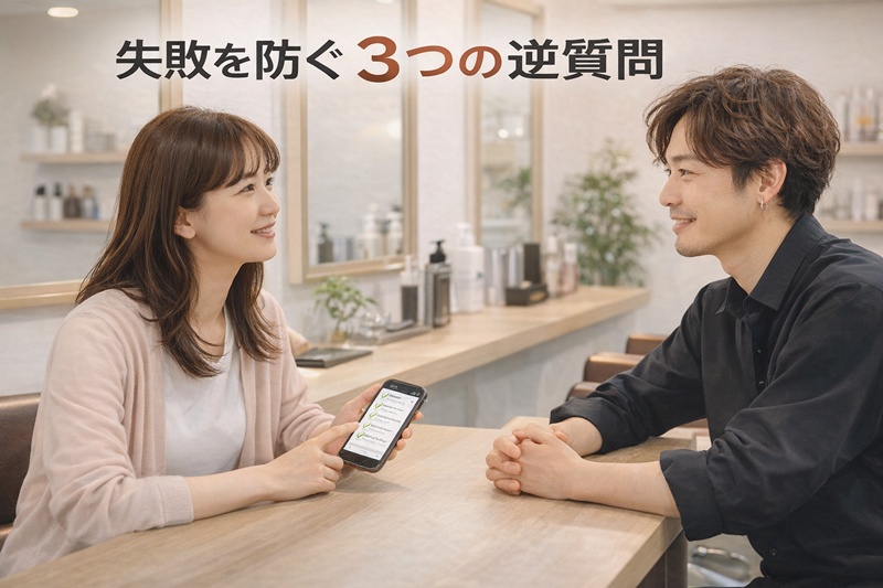 縮毛矯正後の美しさを保つための5つのアフターケア・アイコン。