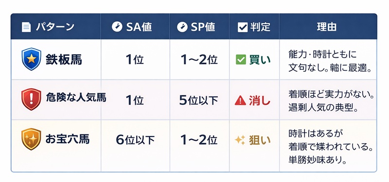 「危険な人気馬」を1分で見抜く！SP値とSA値の乖離チェック術