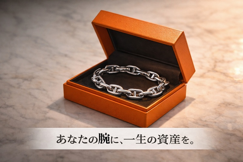 エルメス オレンジボックス シェーヌダンクル 開封の瞬間