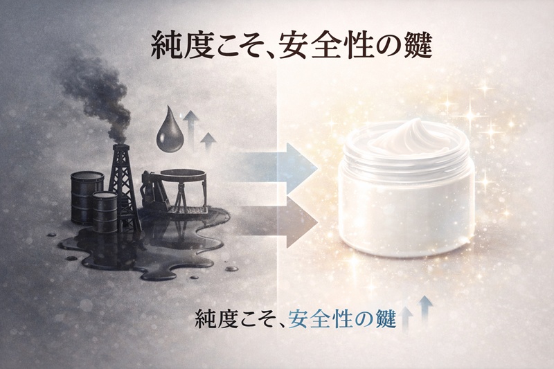 「誤解だらけの『安全性』。石油由来でも肌に優しい本当の理由」