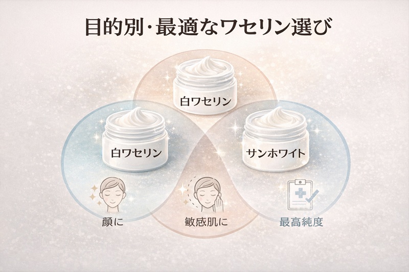 失敗しない『ワセリン』の選び方。顔に使うならこの3択